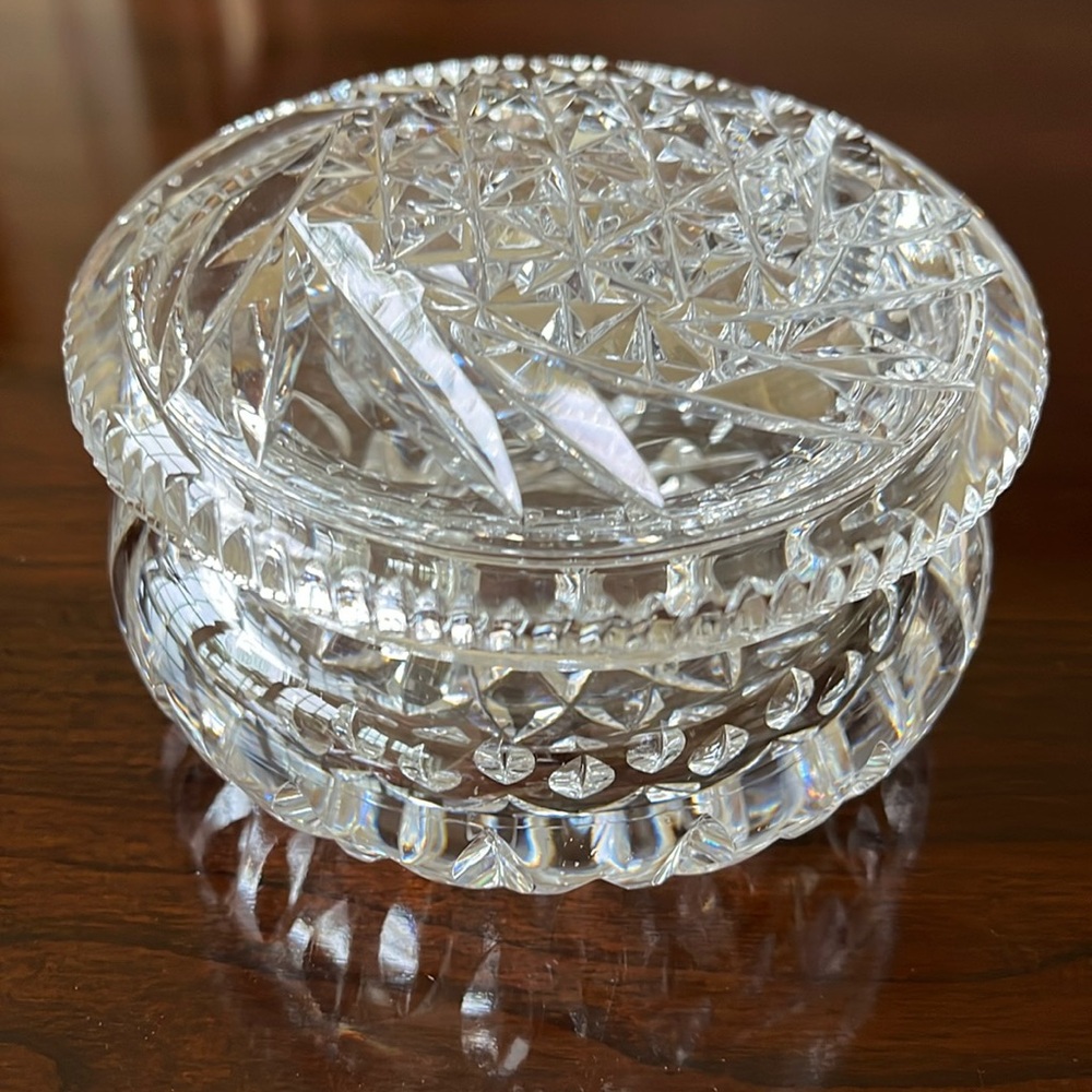 Ferguson cut glass original lidded box